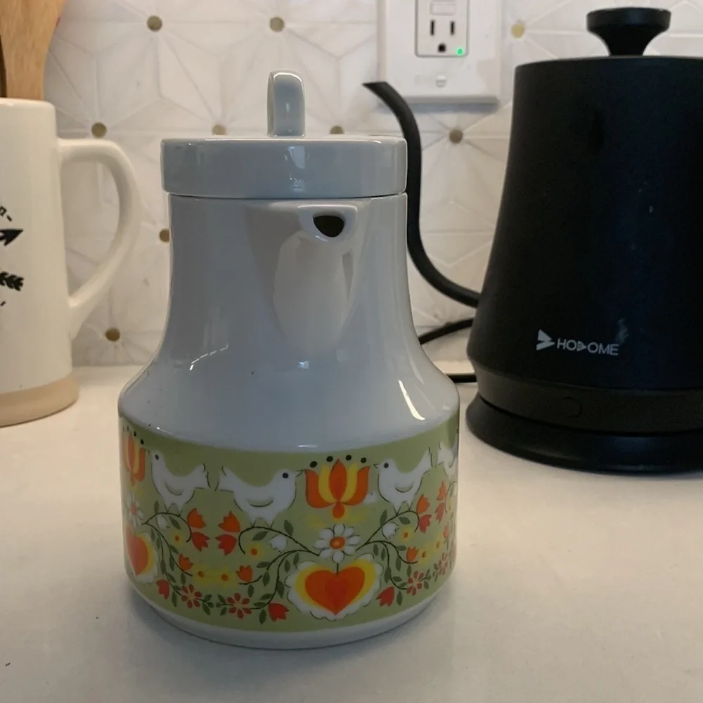 VINTAGE Bird Capistrano Japan 60s 70s Coffee Tea Pot